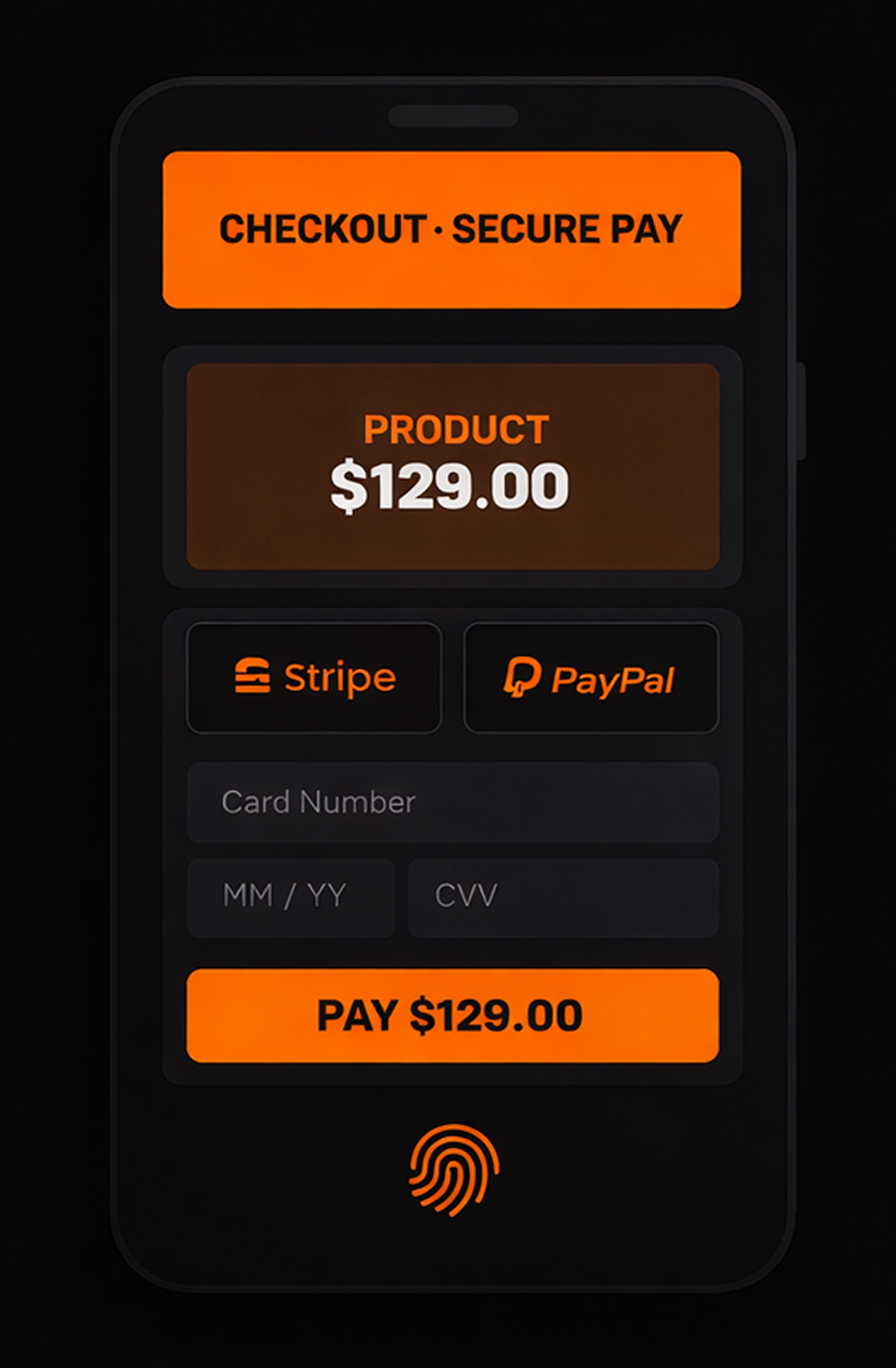 E-commerce mobile app UI